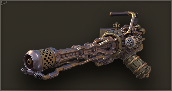 Steampunk Flamethrower asset preview 1