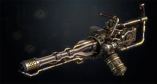 Steampunk Flamethrower asset preview 3