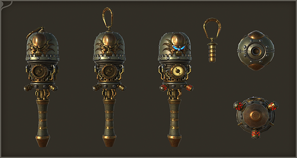 Steampunk Grenades asset preview 3