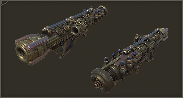 Steampunk Missile Launcher asset preview 1
