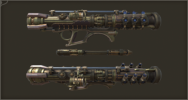 Steampunk Missile Launcher asset preview 2