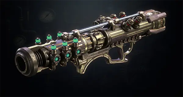 Steampunk Missile Launcher asset preview 3