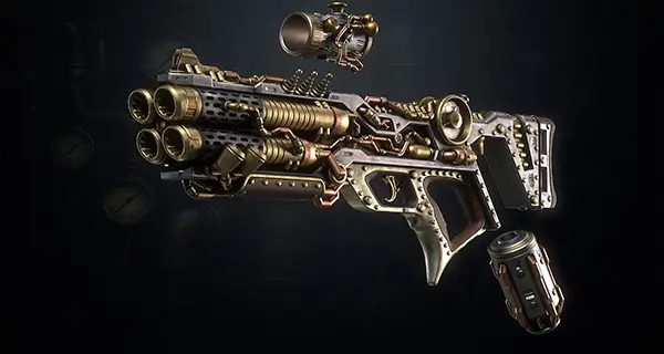 Steampunk Shotgun asset preview 3