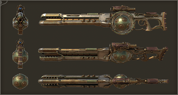 Steampunk Sniper asset preview 2