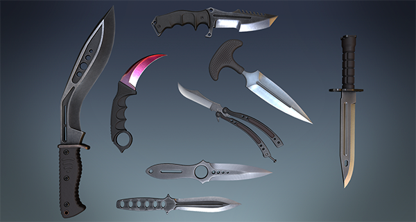 Tactical Knives asset preview 1